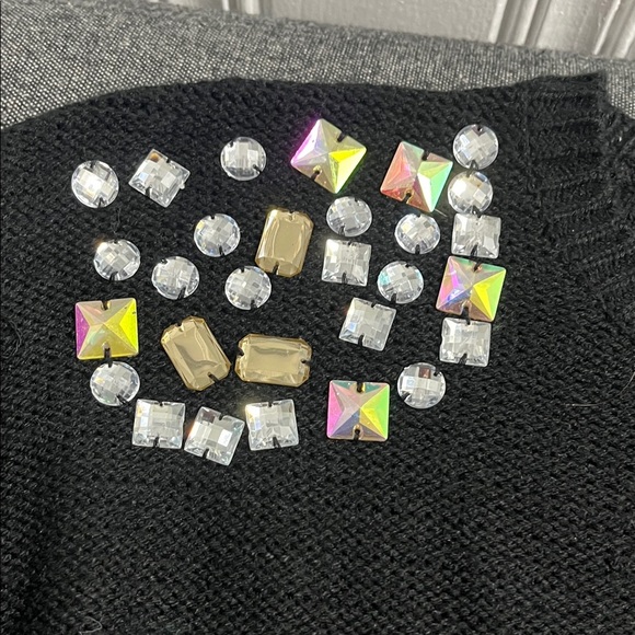 Ardene Black Sweater with Colorful Embellishments - Picture 6 of 9